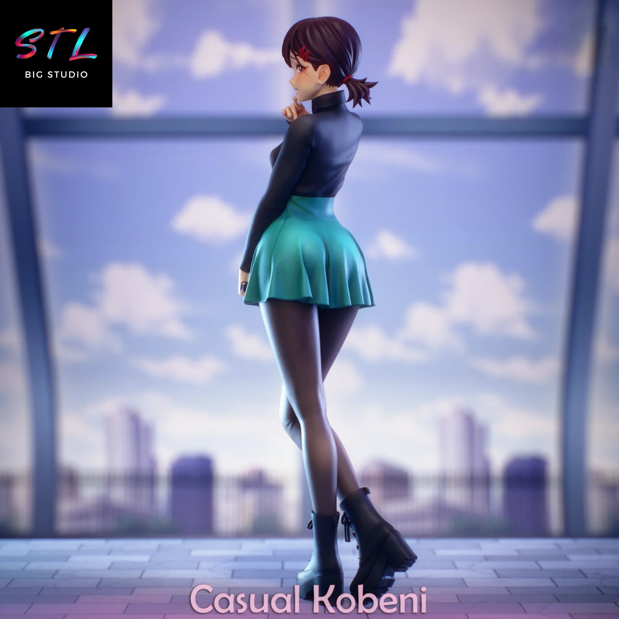 imprimir en 3d kobeni higashiyama stl figura chainsaw man imprimir en 3d kobeni higashiyama stl figura chainsaw man