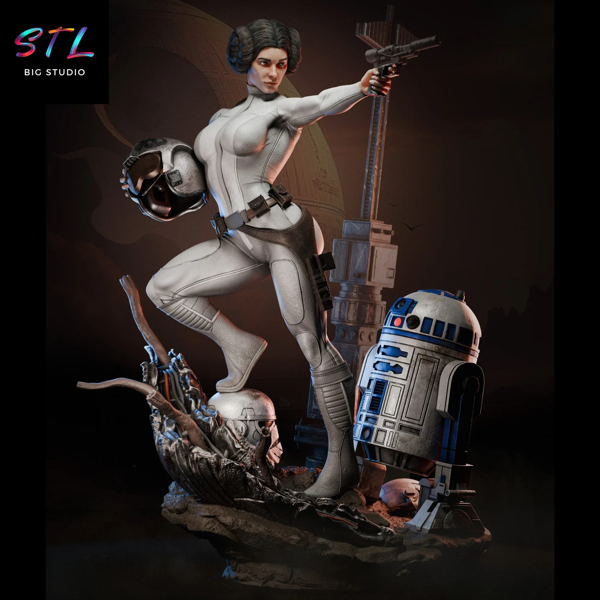 imprimir en 3d princesa leia stl star wars imprimir en 3d princesa leia stl star wars