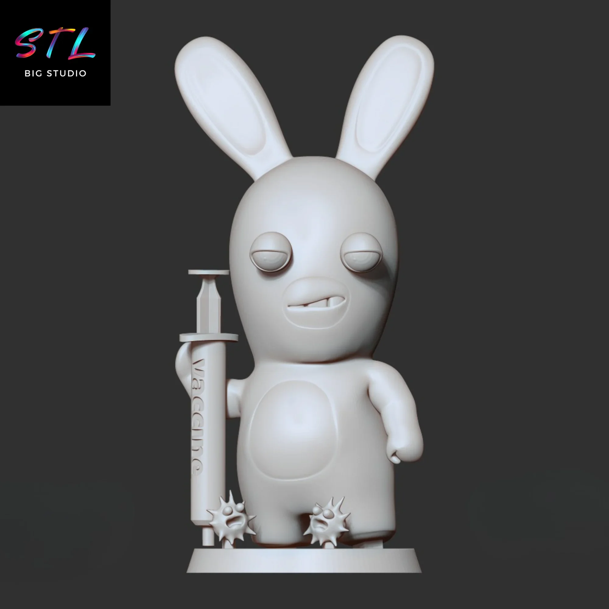 imprimir en 3d raving rabbids stl rabbid vacuna imprimir en 3d raving rabbids stl rabbid vacuna