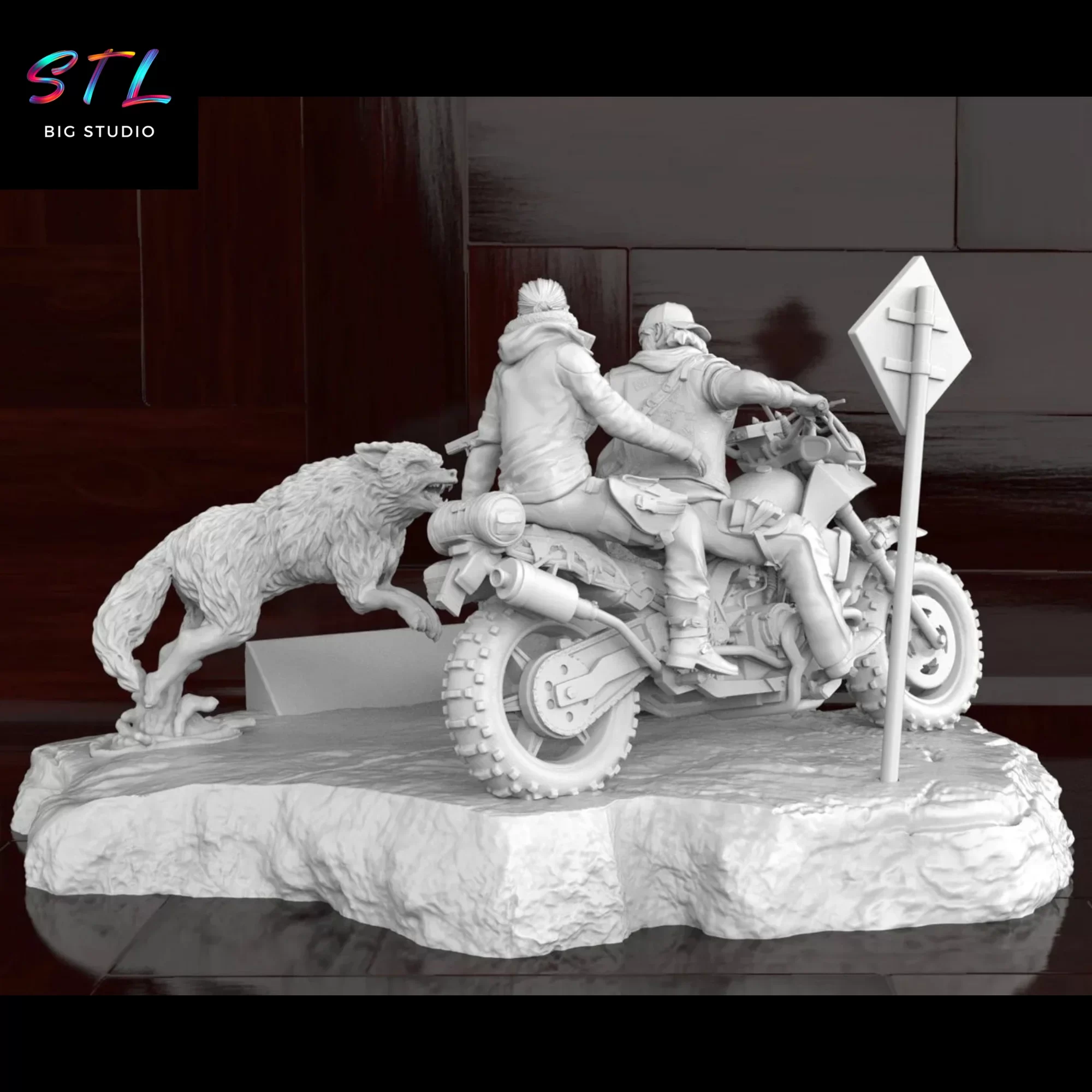 imrpimir en 3d figura days gone stl diorama imrpimir en 3d figura days gone stl diorama