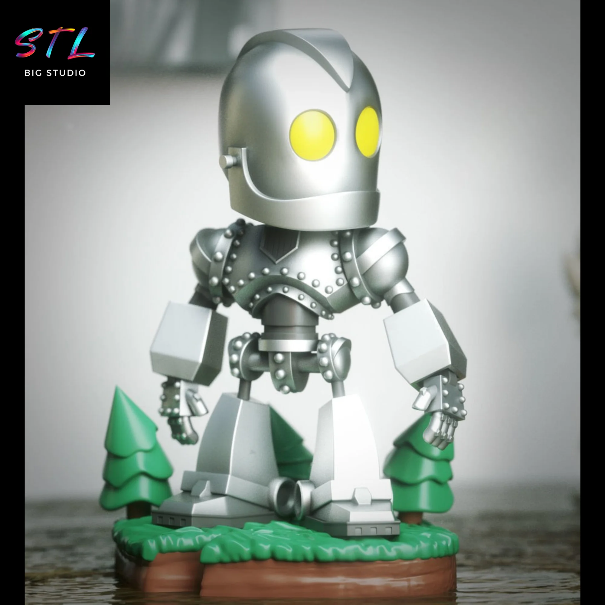 iron giant chibi stl impresion 3d