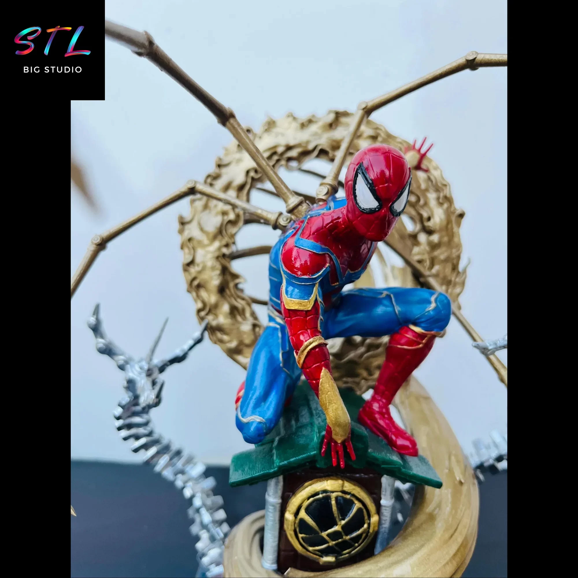 iron spider stl marvel 3d print iron spider stl marvel 3d print