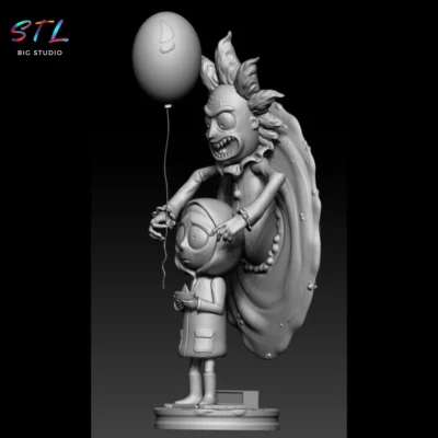it rick y morty stl impresion 3d diorama