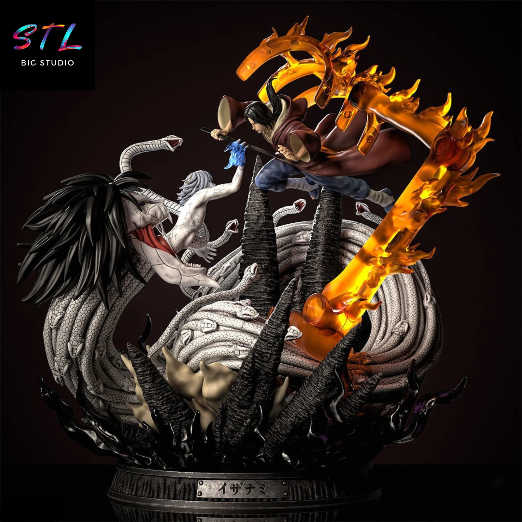 itachi vs kabuto stl naruto shippuden impresion 3d