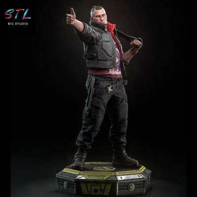 jackie welles stl cyberpunk 2077 para impresion 3d
