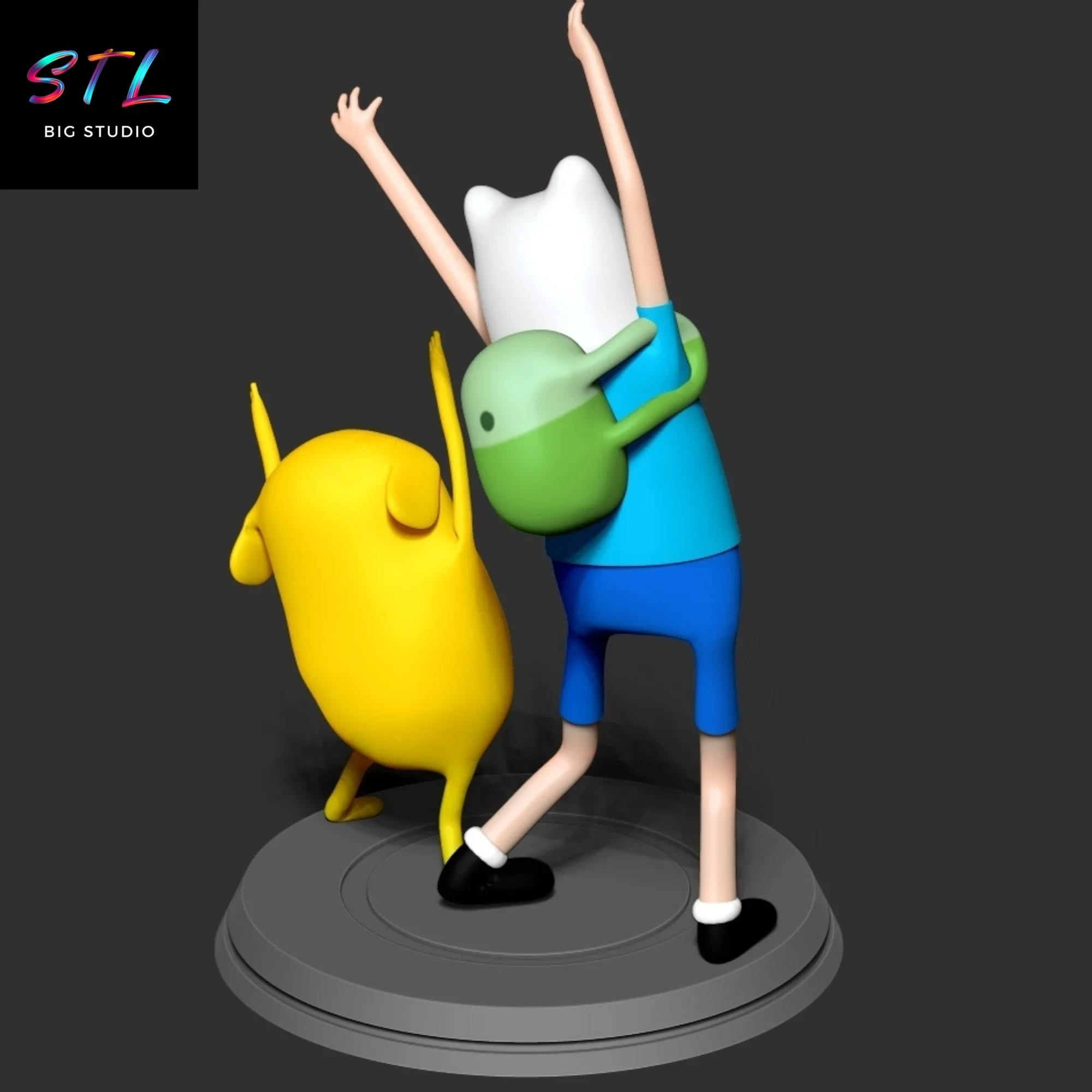 jake y finn stl hora de aventuras impresion 3d jake y finn stl hora de aventuras impresion 3d