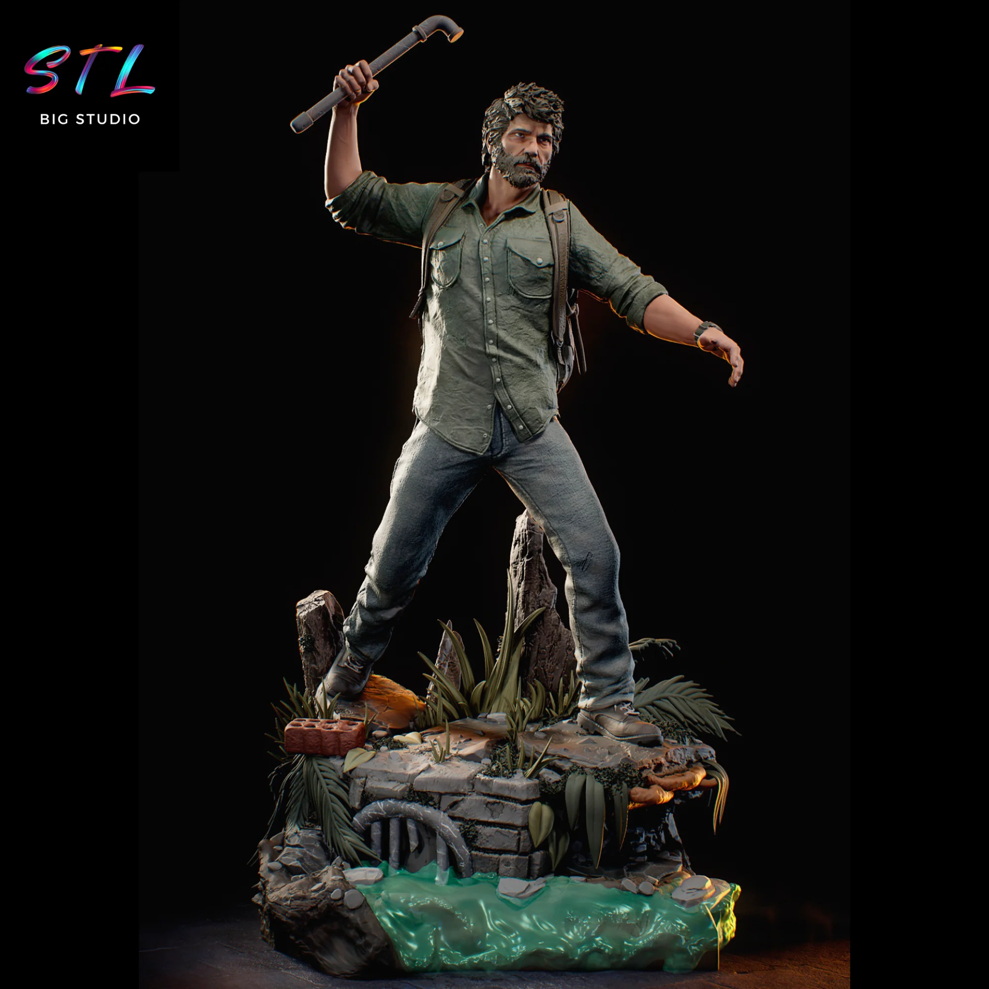 joel miller stl the last of us impresion 3d