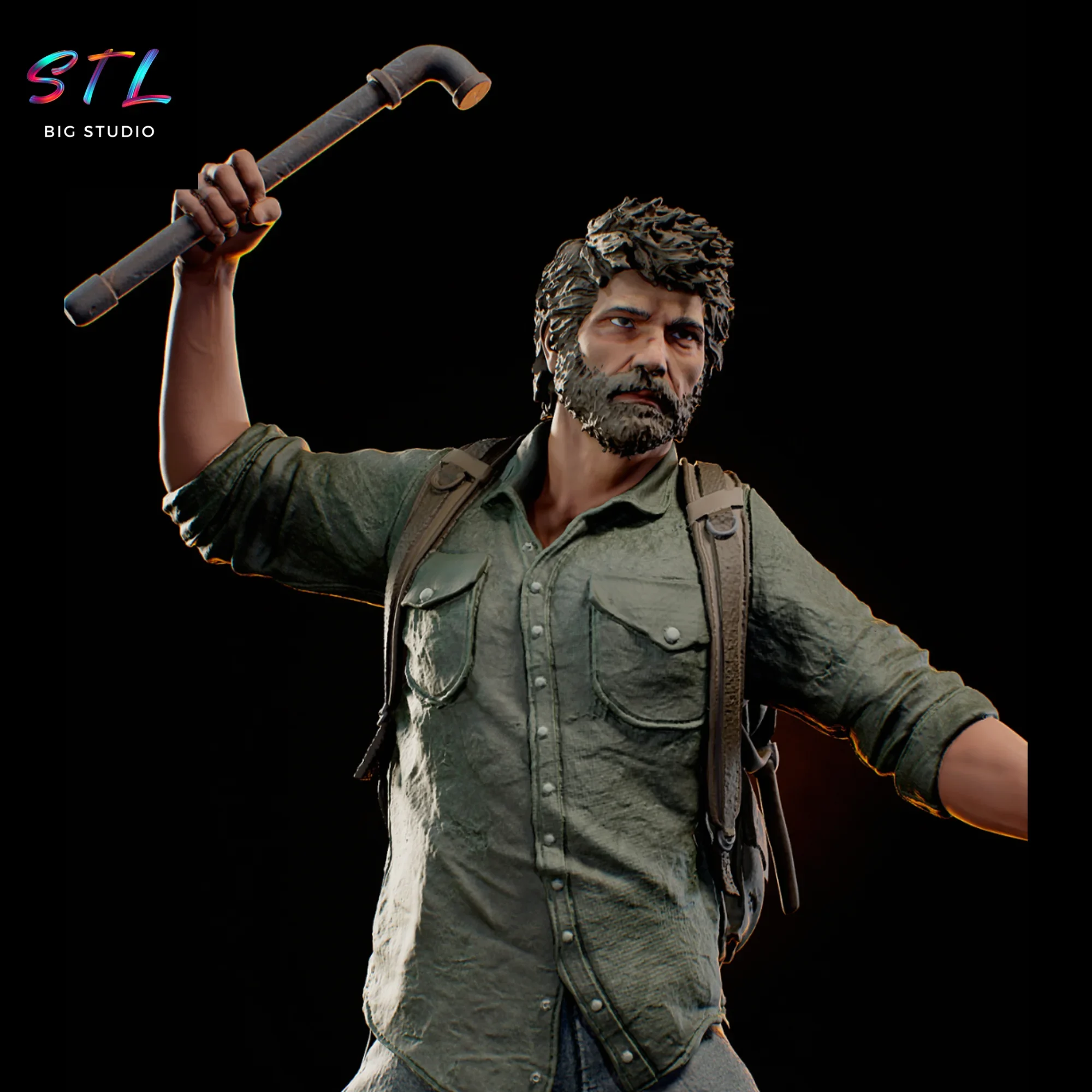 joel stl the last of us figura impresion 3d joel stl the last of us figura impresion 3d