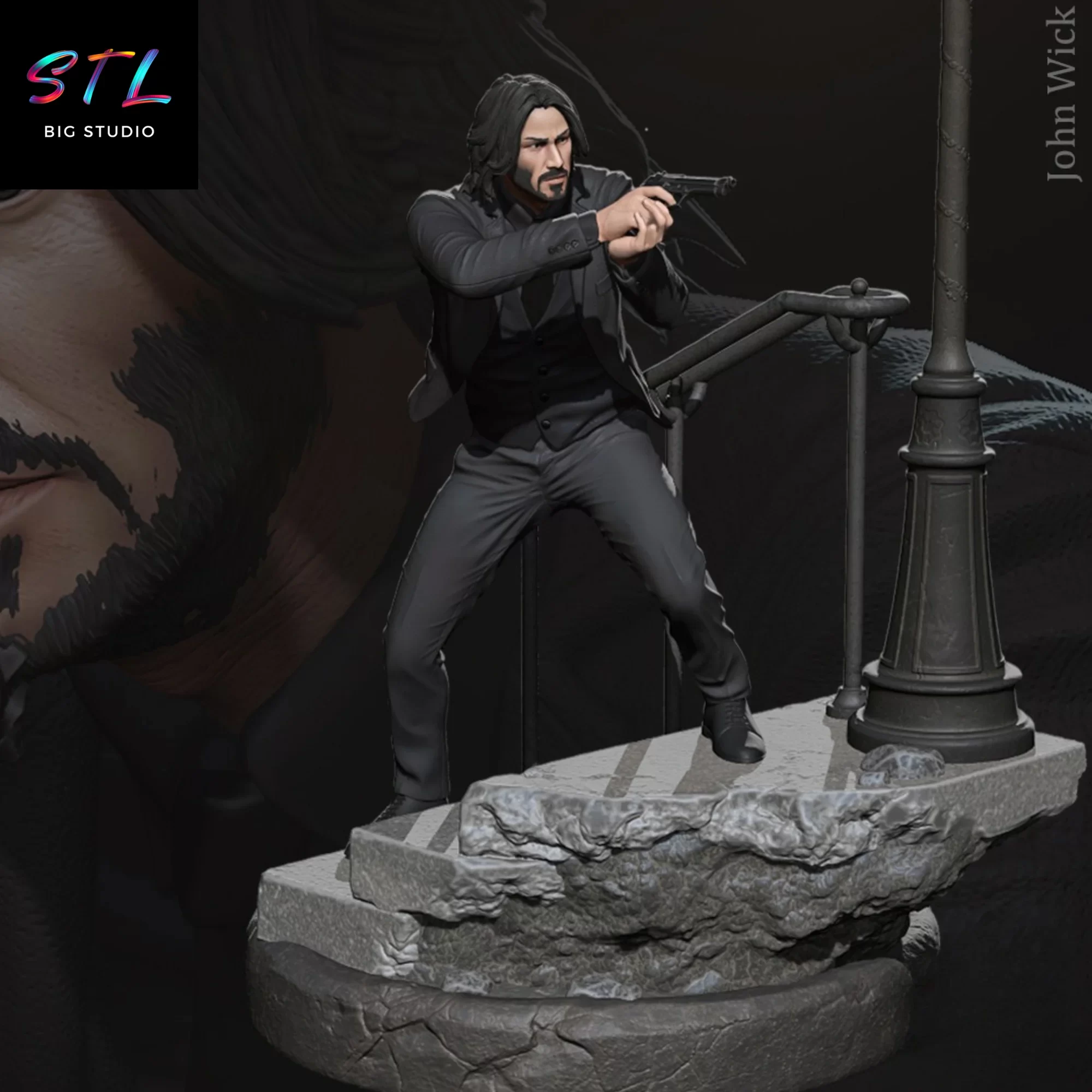 john wick stl impresion 3d