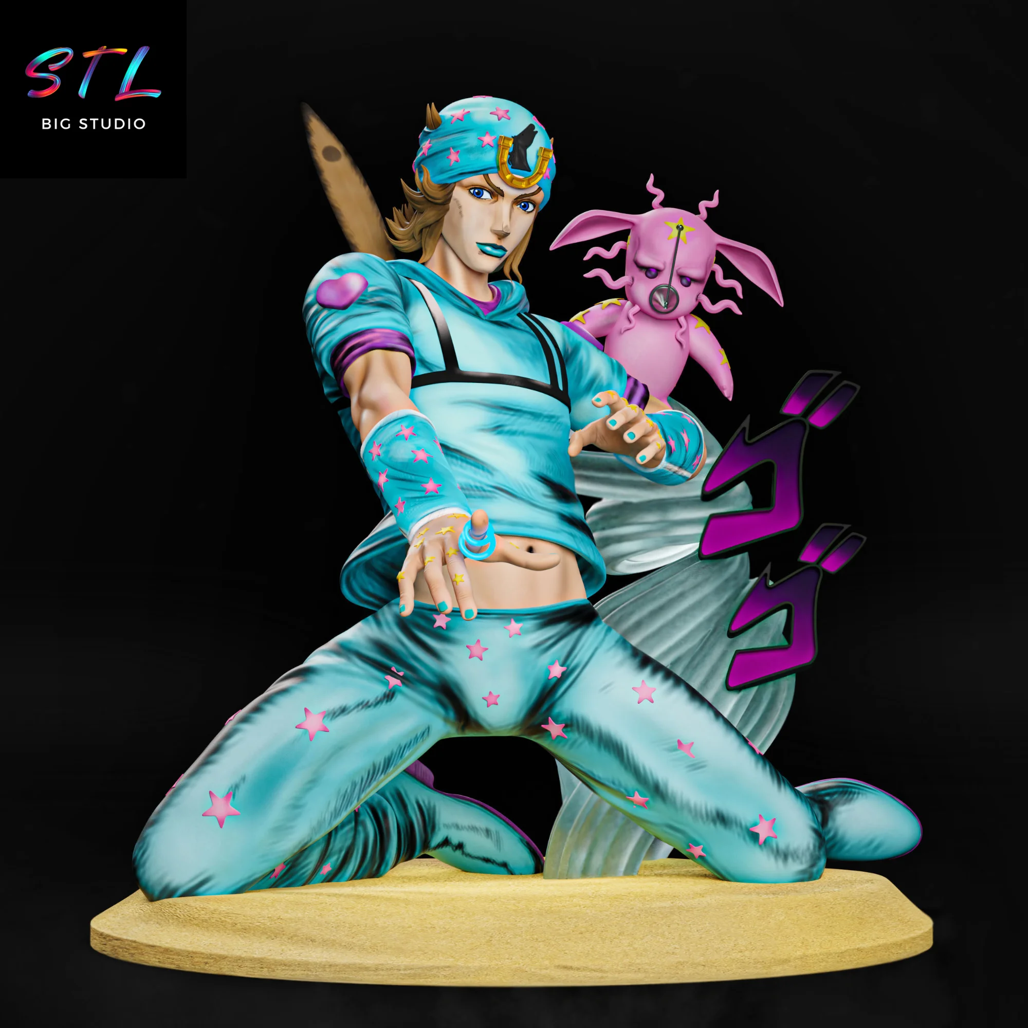 johnny joestar stl jojos bizarre adventure impresion 3d