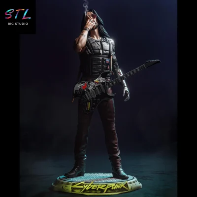 johnny silverhand stl cyberpunk 2077 impresion 3d