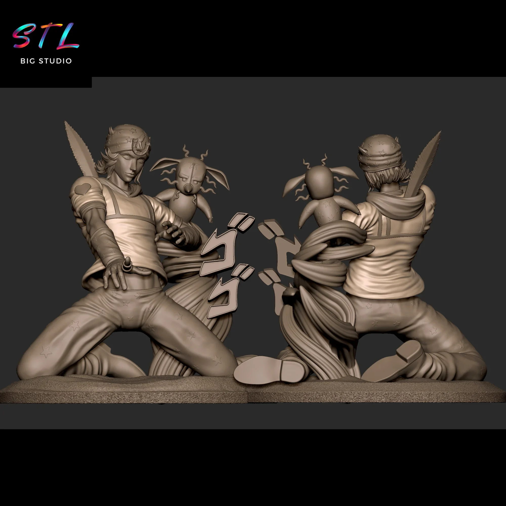 jojo's bizarre adventure stl johnny joestar figura impresion 3d jojo's bizarre adventure stl johnny joestar figura impresion 3d