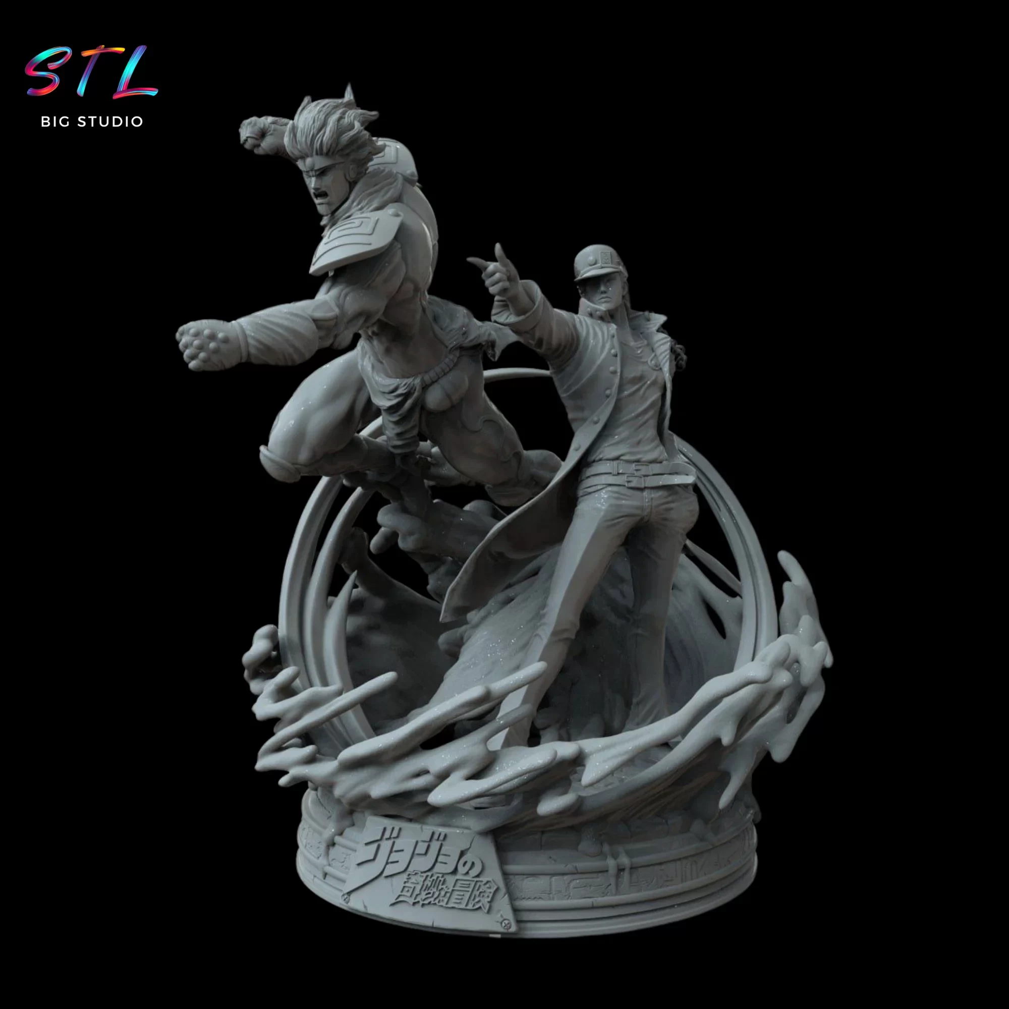 jojo's bizarre adventure stl jotaro kujo diorama impresion 3d jojo's bizarre adventure stl jotaro kujo diorama impresion 3d