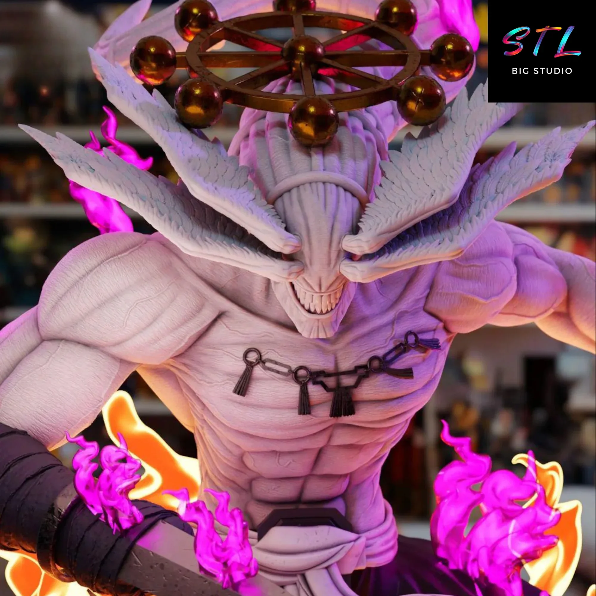 jujutsu kaisen stl mahoraga figura impresion 3d jujutsu kaisen stl mahoraga figura impresion 3d