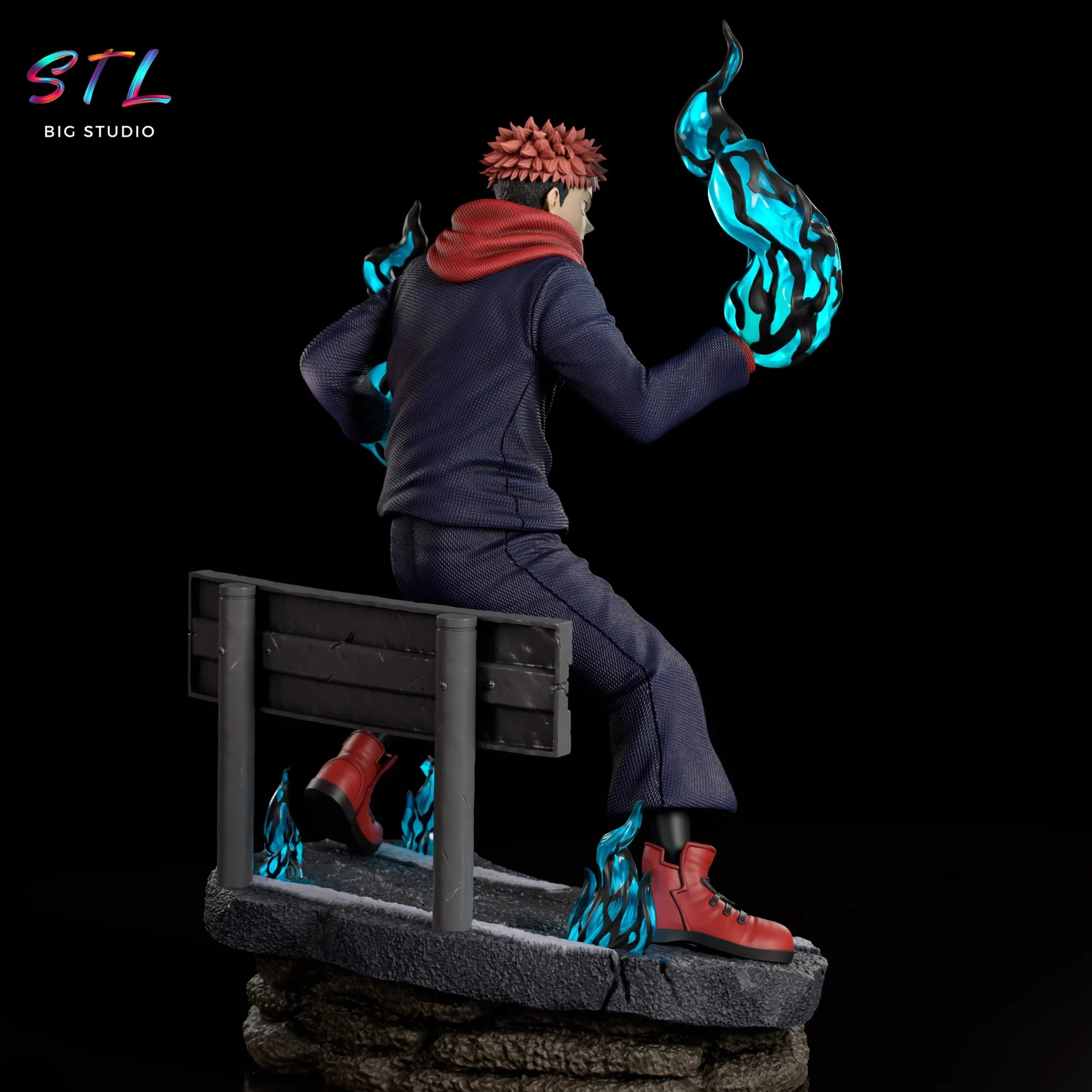 jujutsu kaisen stl yuji itadori impresion 3d jujutsu kaisen stl yuji itadori impresion 3d