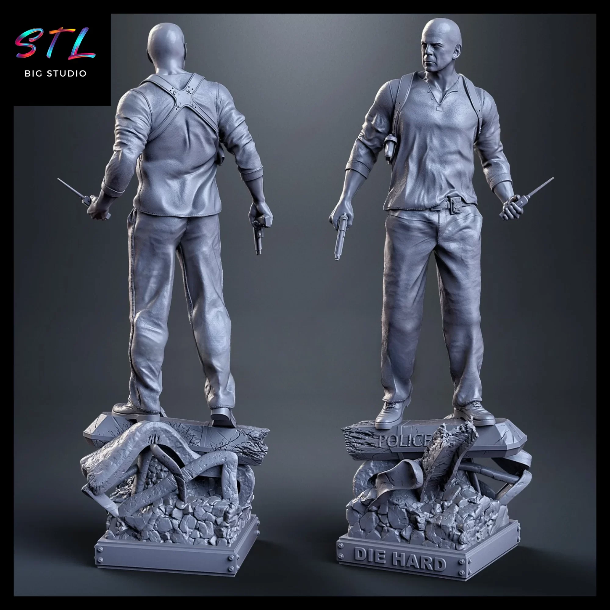 jungla de cristal stl bruce willis figura jungla de cristal stl bruce willis figura