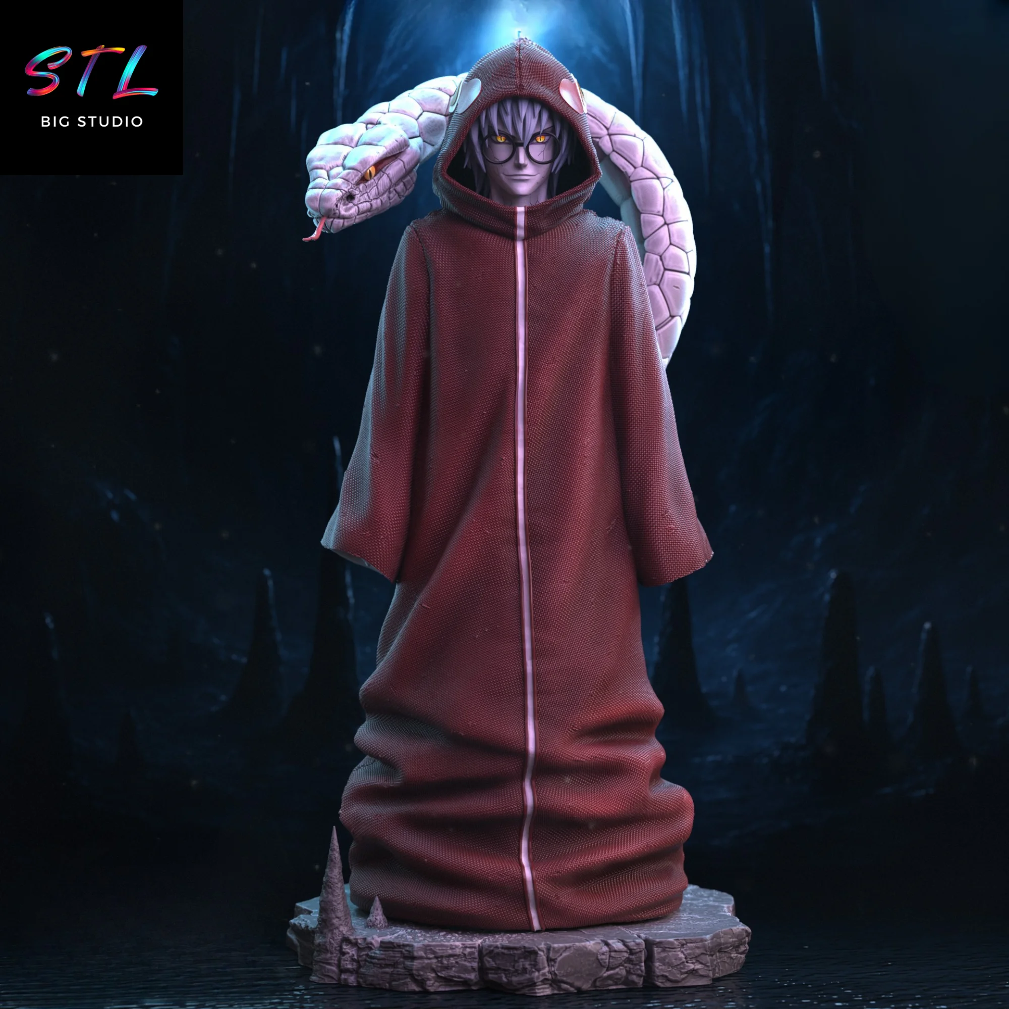 kabuto stl naruto shippuden impresion 3d