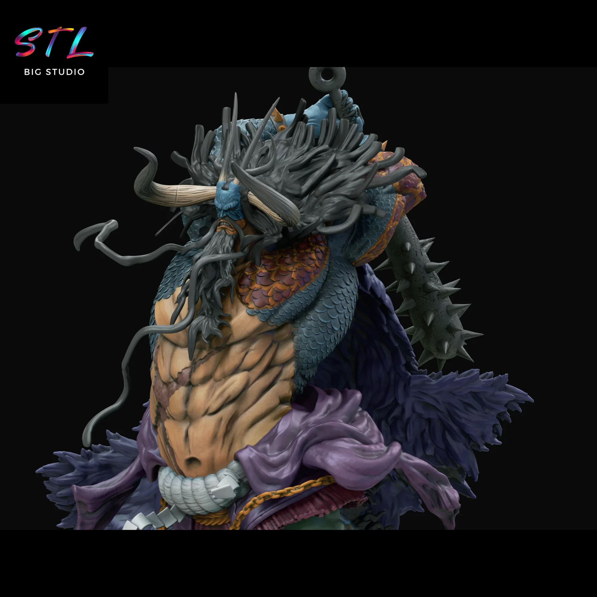 kaido stl piratas bestia one piece 3d kaido stl piratas bestia one piece 3d
