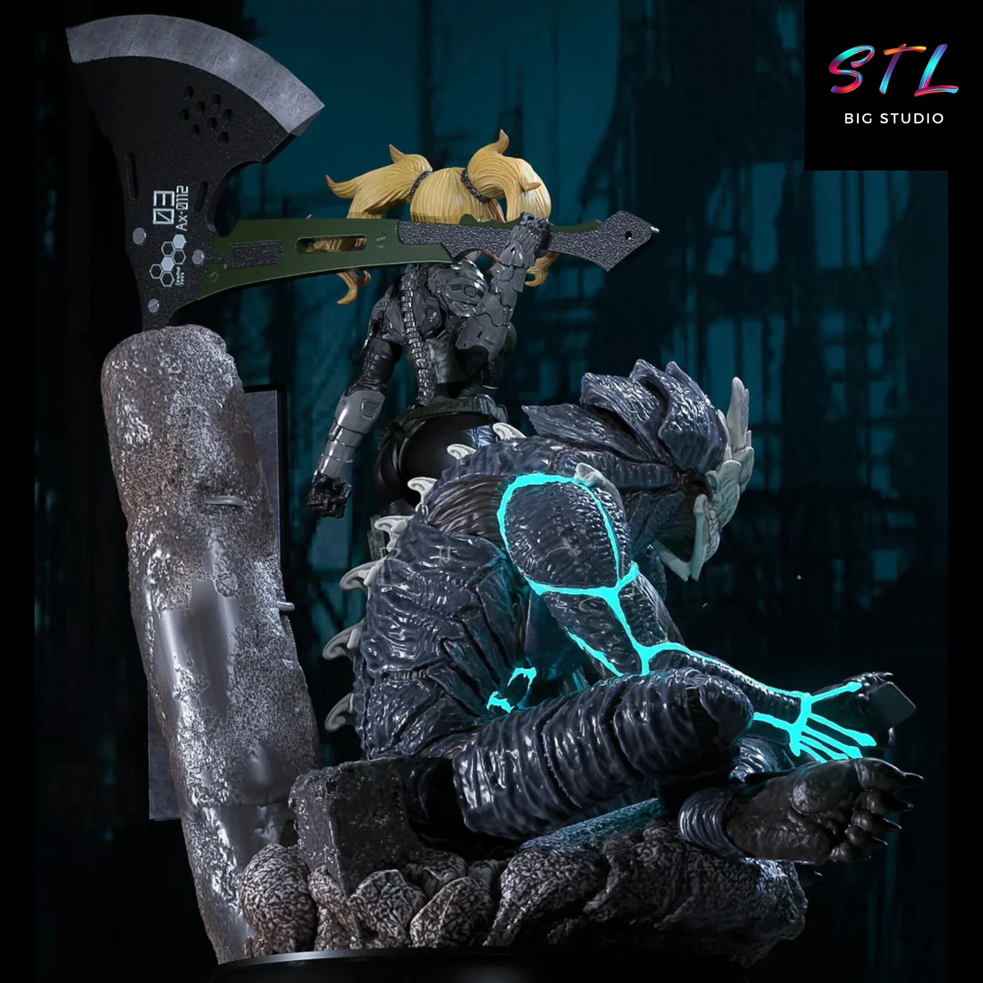 kaiju no 8 stl diorama para impresion 3d kaiju no 8 stl diorama para impresion 3d