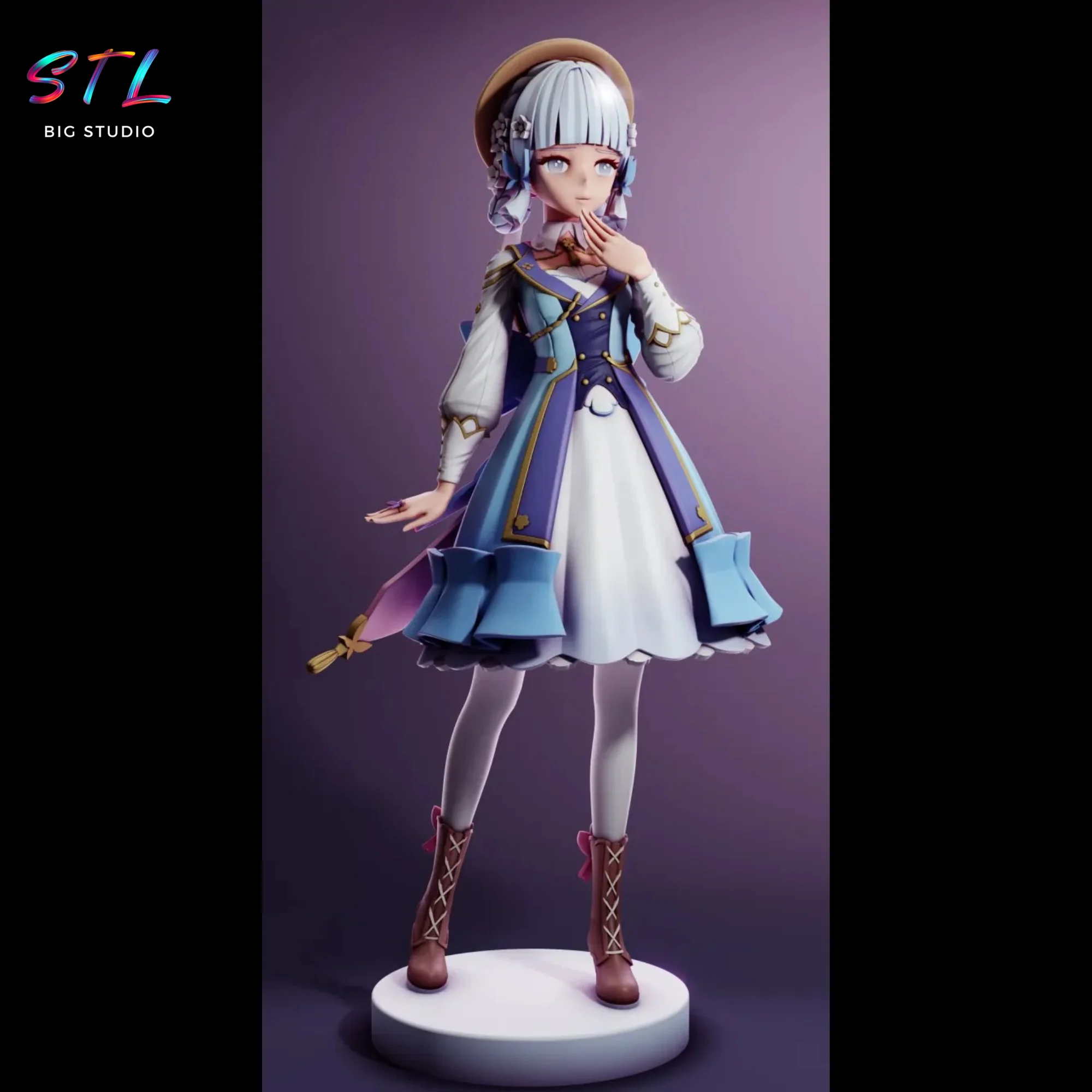 kamisato ayaka stl impresion 3d figura genshin impact