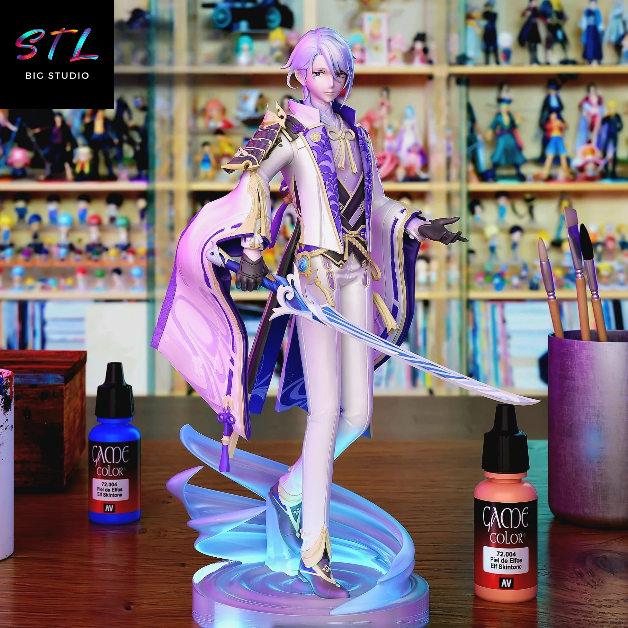 kamisato ayato stl genshin impact para impresion 3d