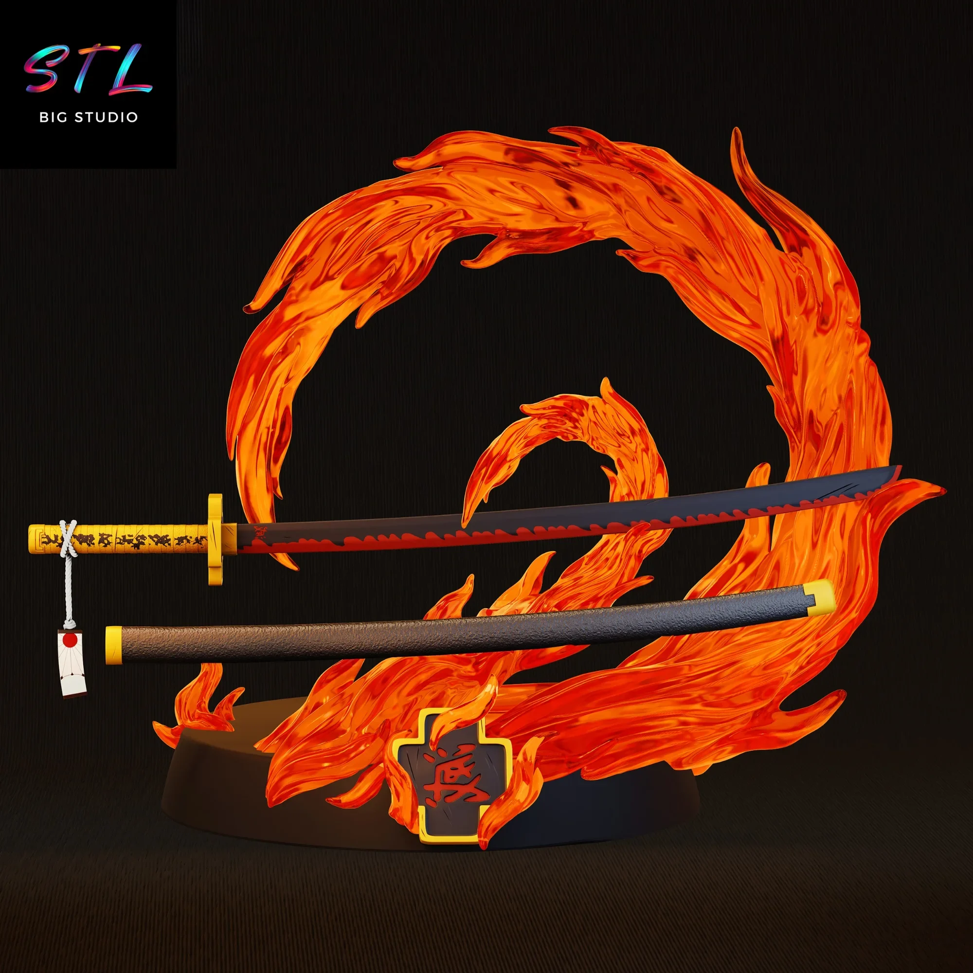 katana Yoriichi Tsugikuni stl demon slayer para imprimir en 3d katana Yoriichi Tsugikuni stl demon slayer para imprimir en 3d