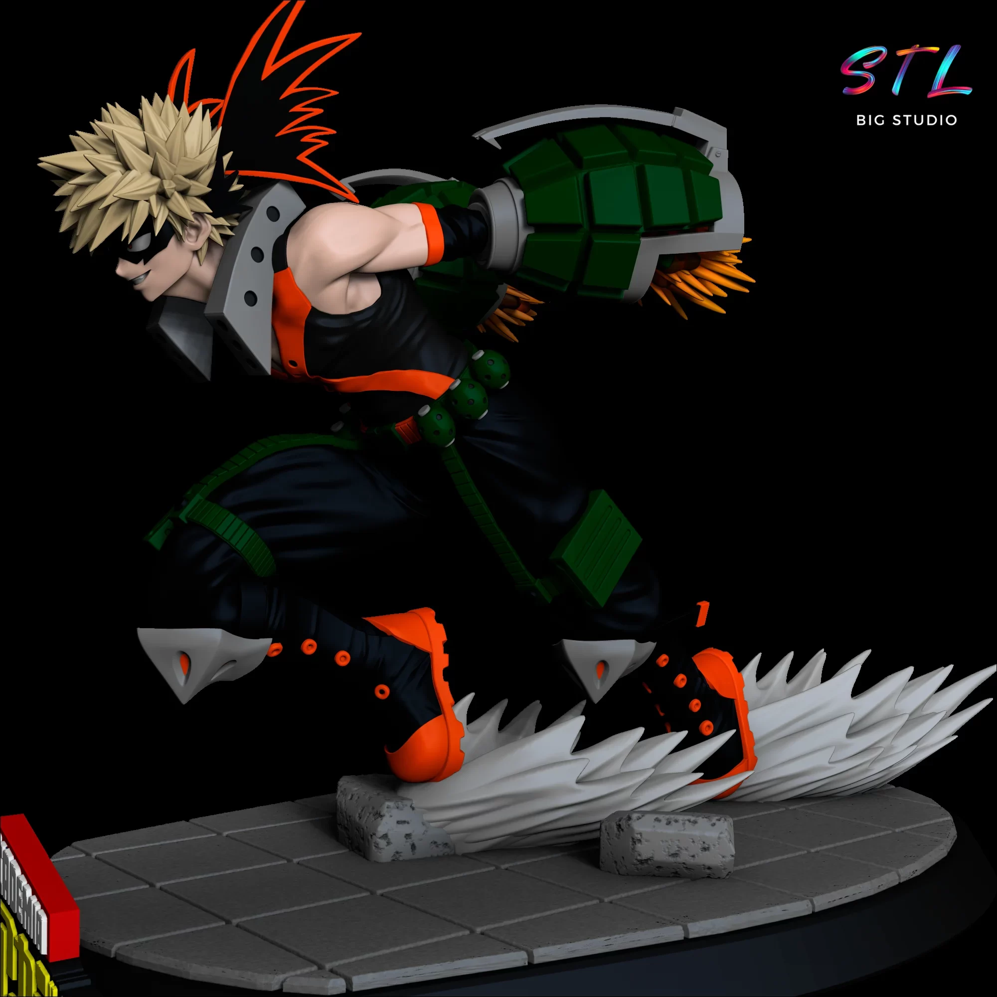 katsuki bakugo stl boku no hero impresion 3d katsuki bakugo stl boku no hero impresion 3d