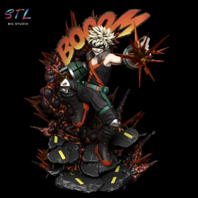 katsuki bakugo stl my hero academia para impresion 3d
