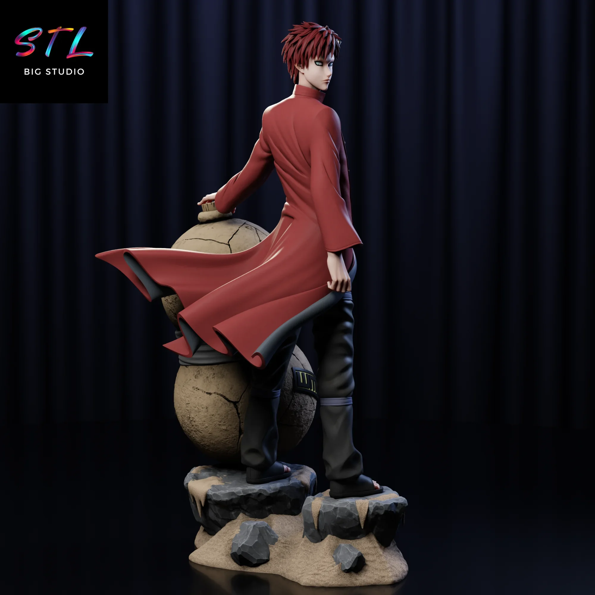 kazekage stl gaara naruto impresion 3d kazekage stl gaara naruto impresion 3d