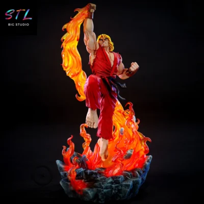 ken masters stl street fighter impresion 3d