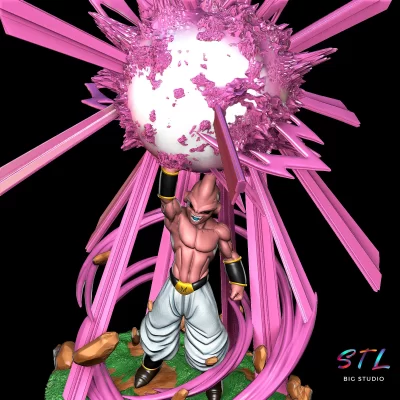 kid buu stl dragon ball impresion 3d