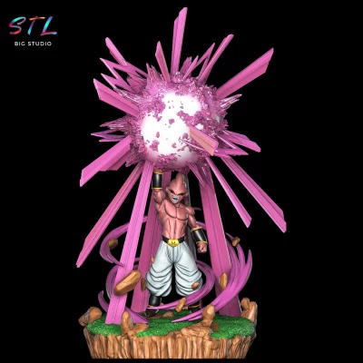 kid buu stl impresion 3d dragon ball
