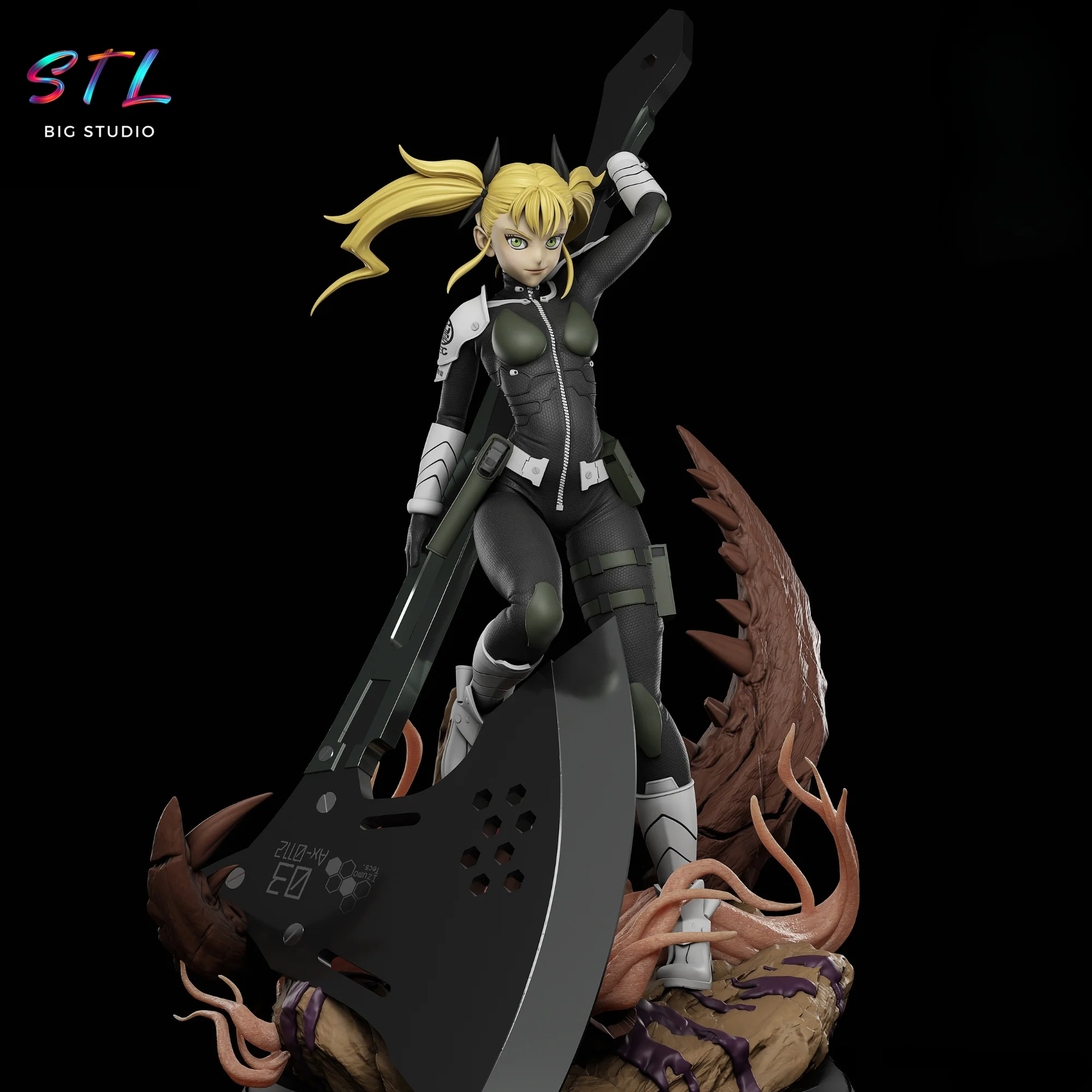 kikoru shinomiya stl kaiju no 8 impresion 3d