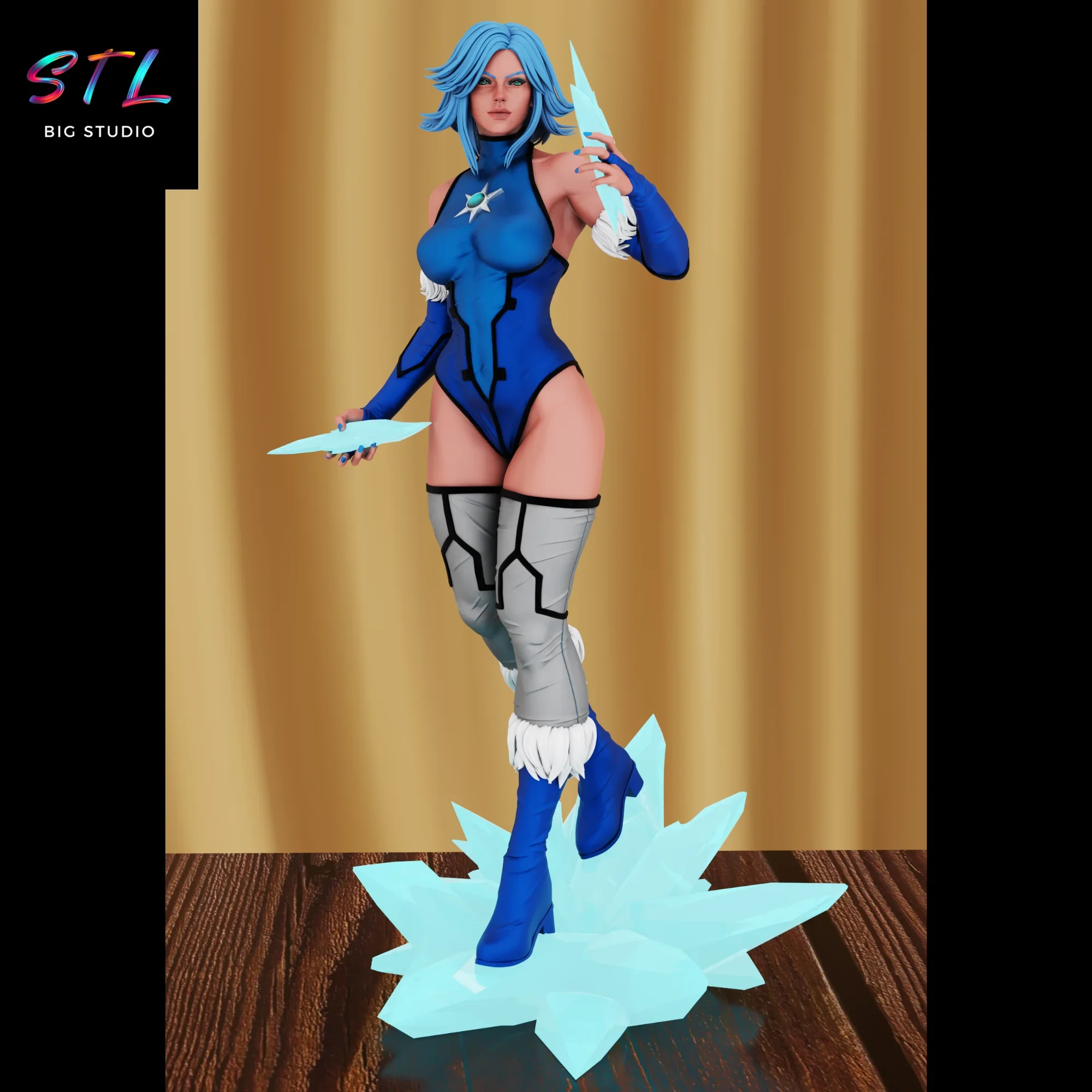 killer frost stl impresion 3d dc comics