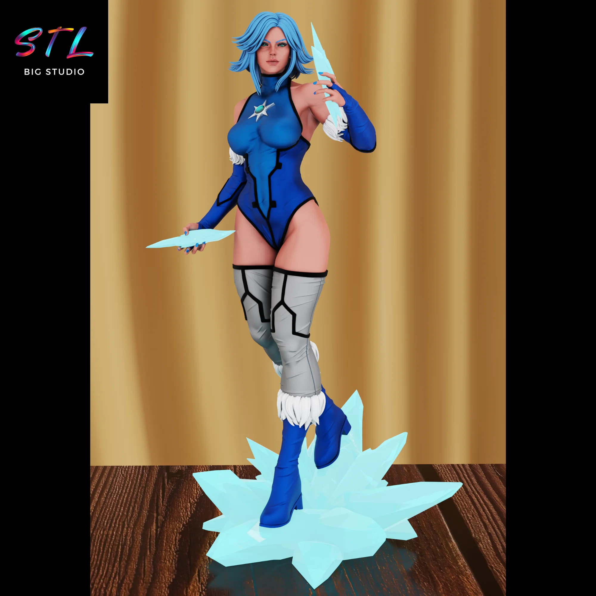 killer frost stl impresion 3d dc comics