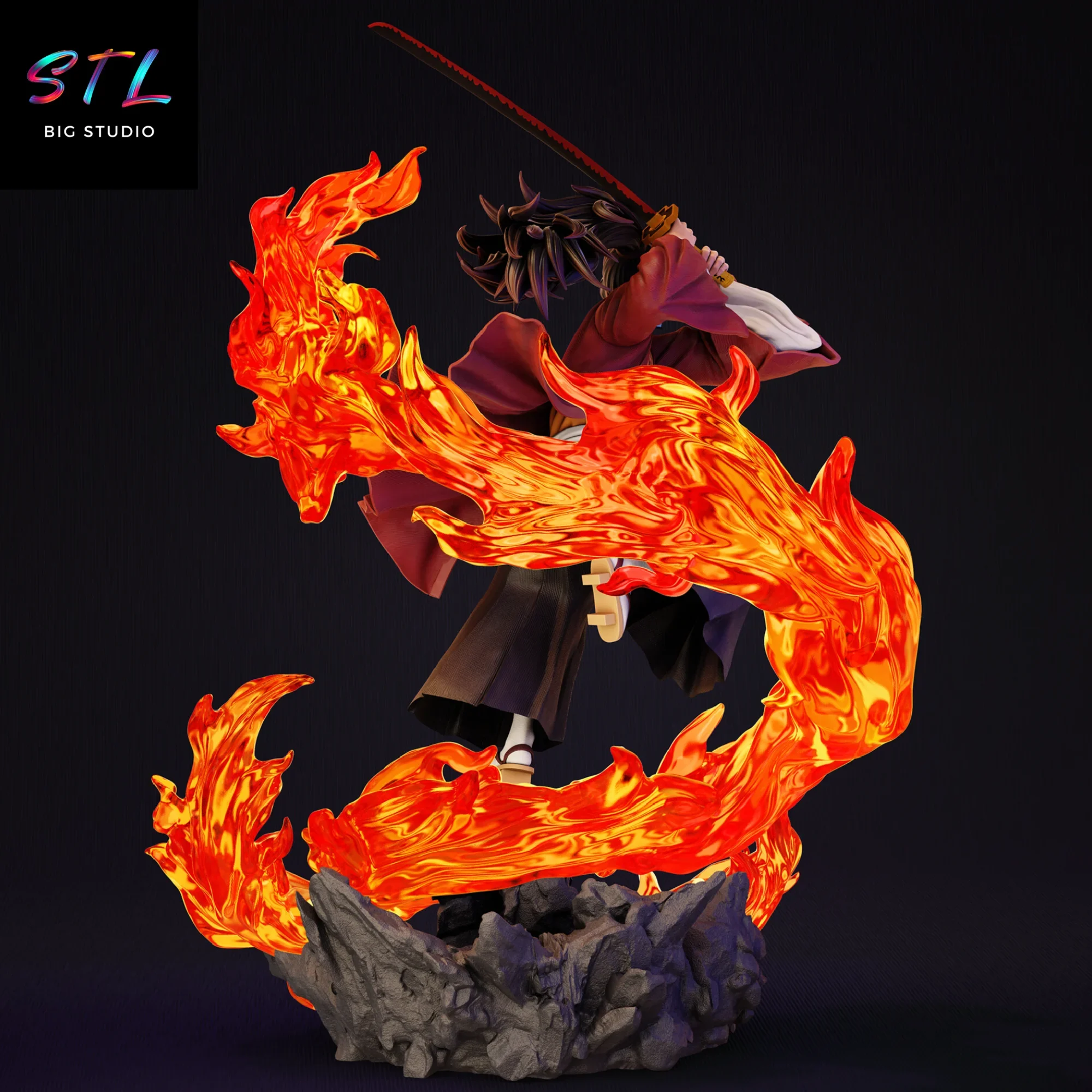 kimetsu no yaiba stl Yoriichi Tsugikuni para impresion 3d kimetsu no yaiba stl Yoriichi Tsugikuni para impresion 3d