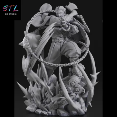 kimetsu no yaiba stl gyomei himejima impresion 3d