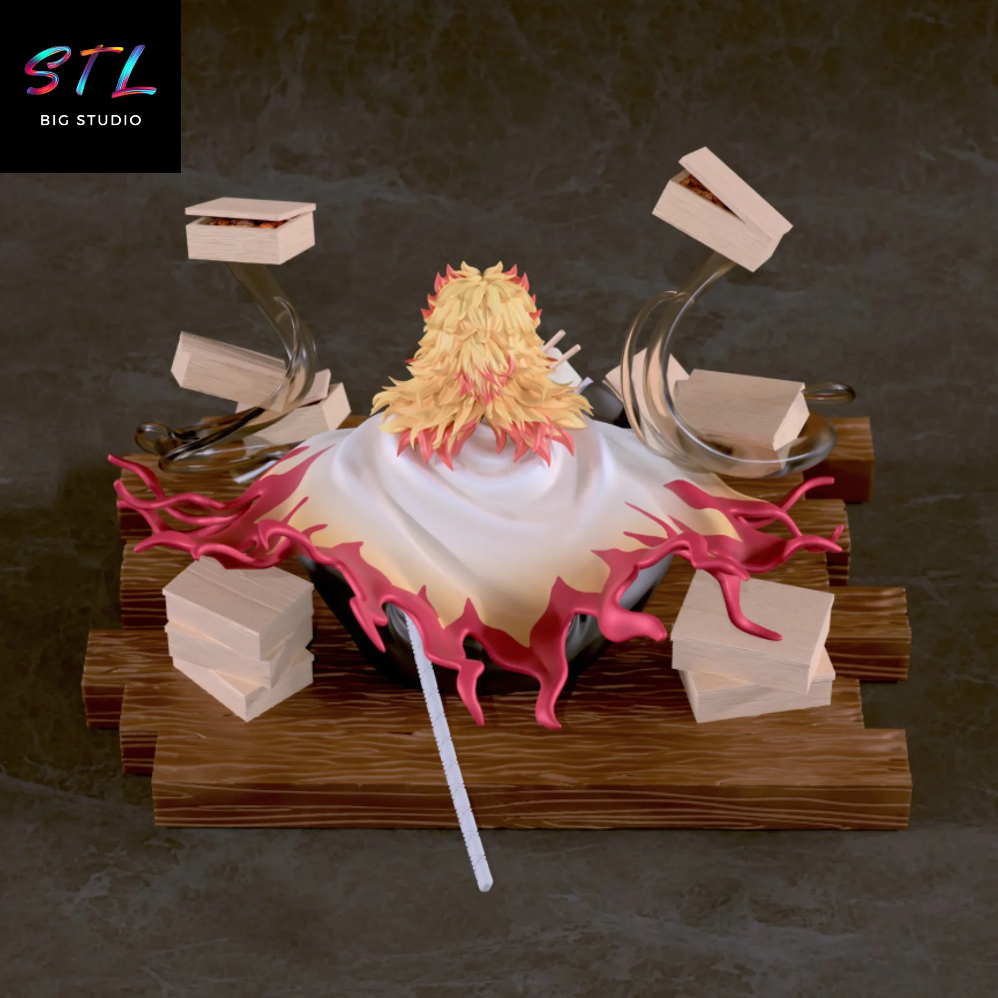 kimetsu no yaiba stl kyojuro rengoku impresion 3d kimetsu no yaiba stl kyojuro rengoku impresion 3d