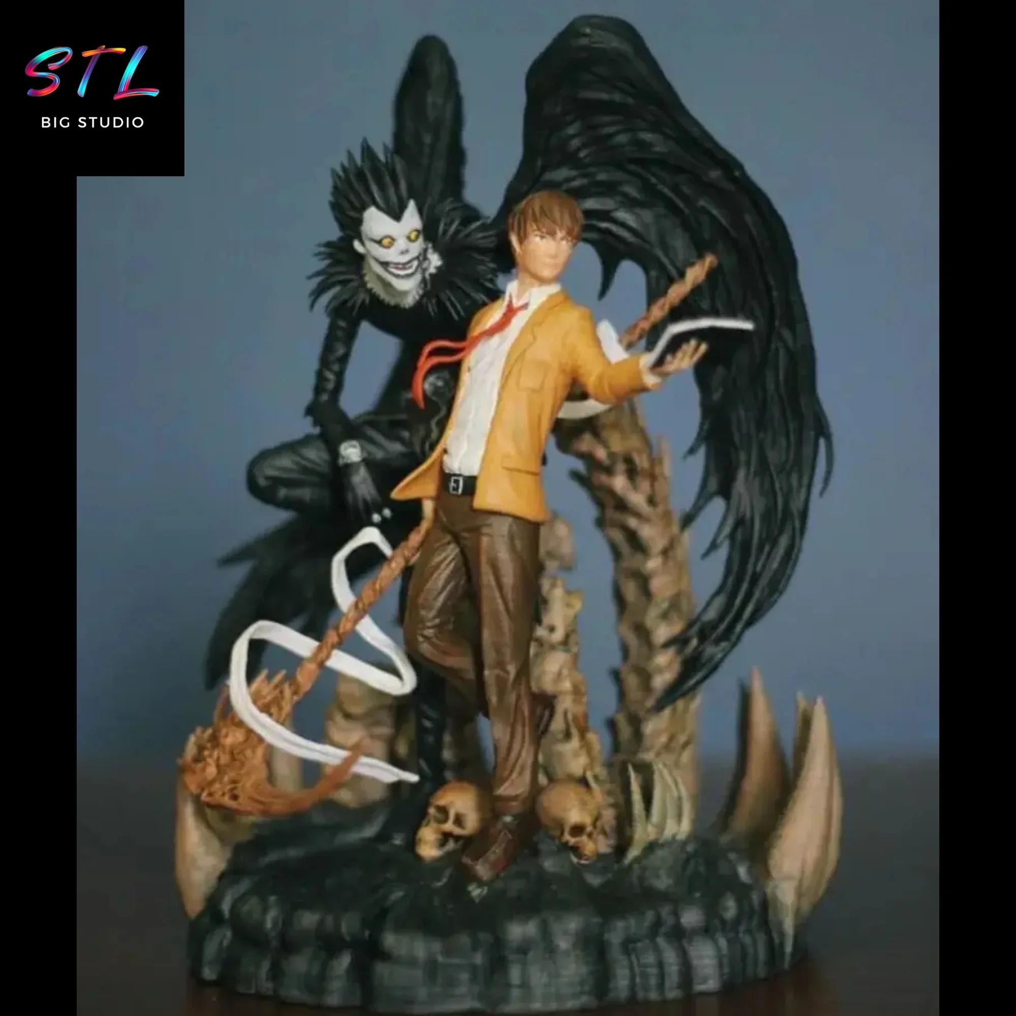 kira y ryuk stl impresion 3d death note kira y ryuk stl impresion 3d death note