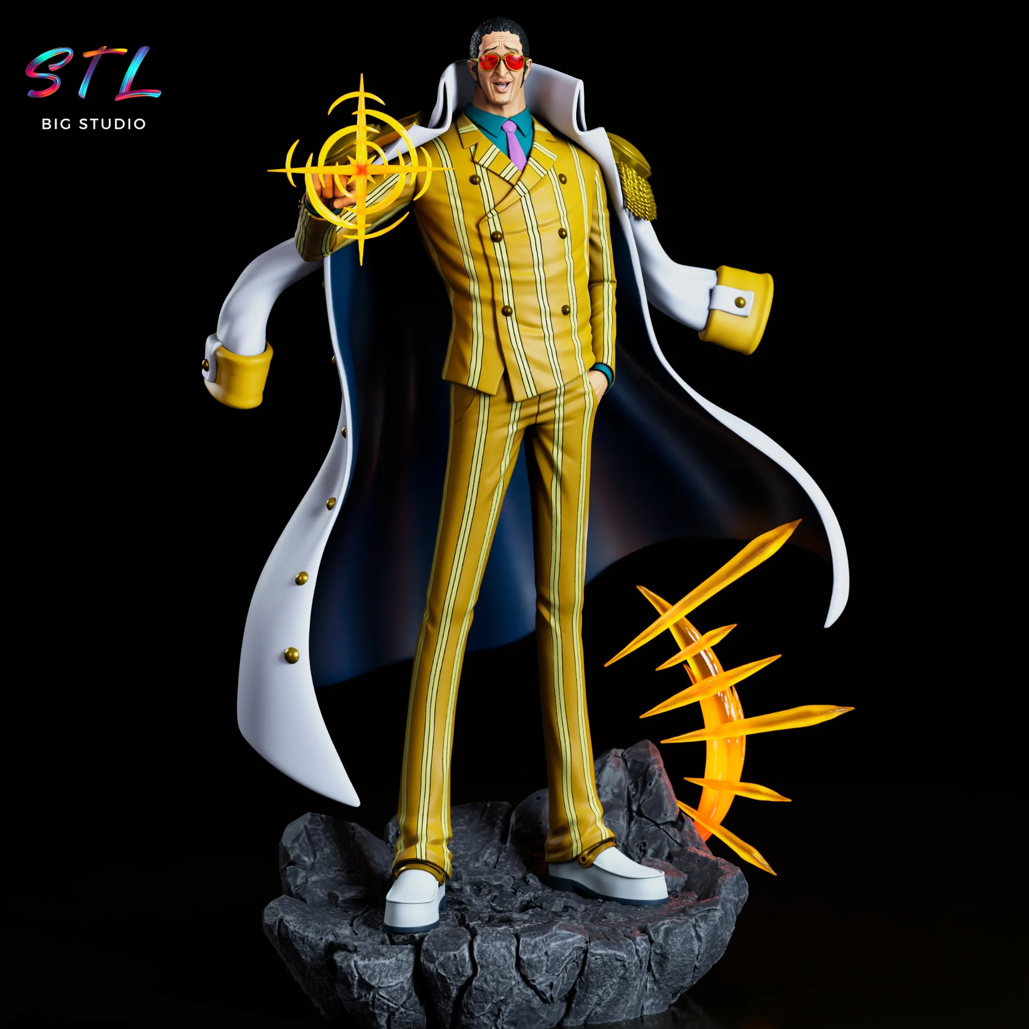 kizaru stl one piece impresion 3d