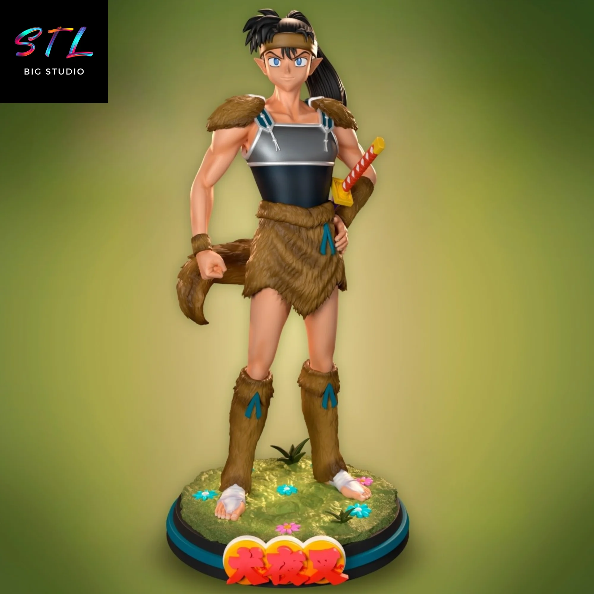 koga stl inuyasha impresion 3d