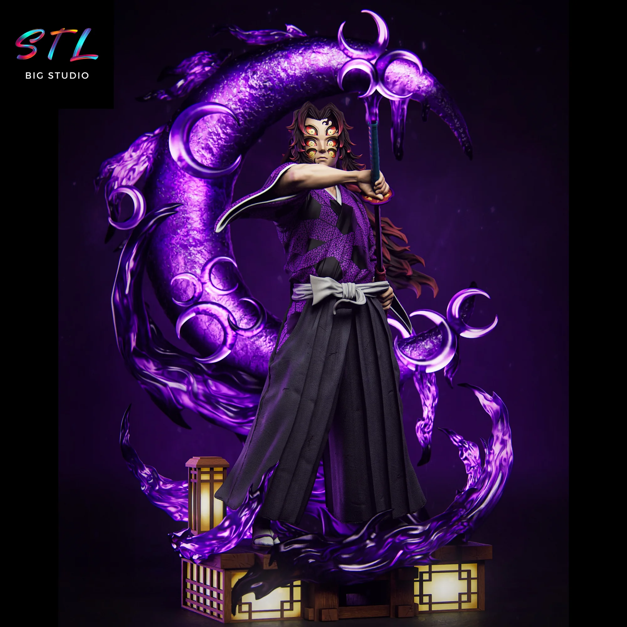 kokushibo stl demon slayer para impresion 3d