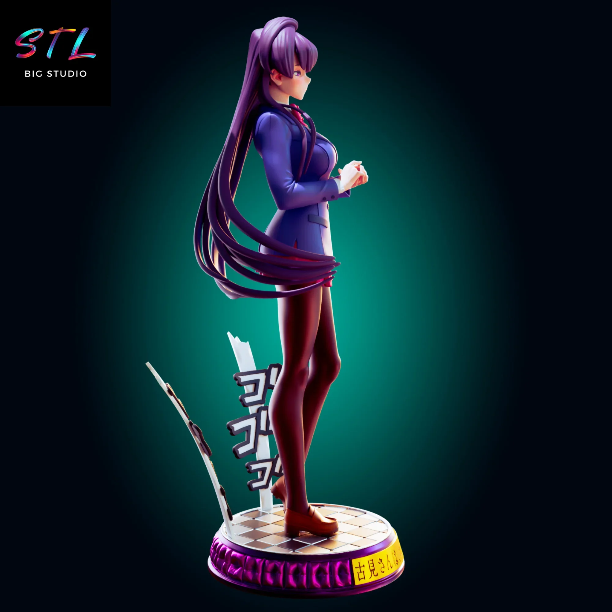 komi can't communicate stl impresion 3d figura annime komi can't communicate stl impresion 3d figura annime