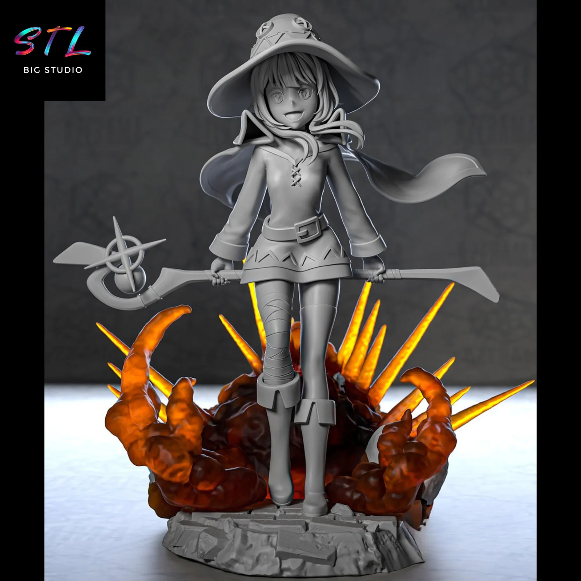 konosuba stl megumin impresion 3d konosuba stl megumin impresion 3d