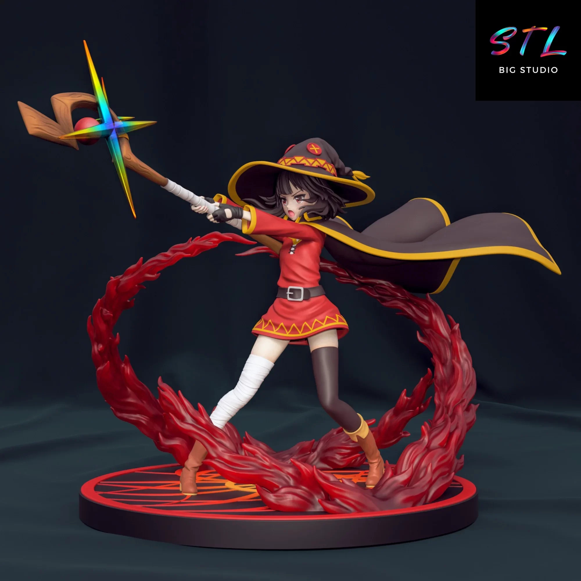 konosuba stl megumin impresion 3d konosuba stl megumin impresion 3d