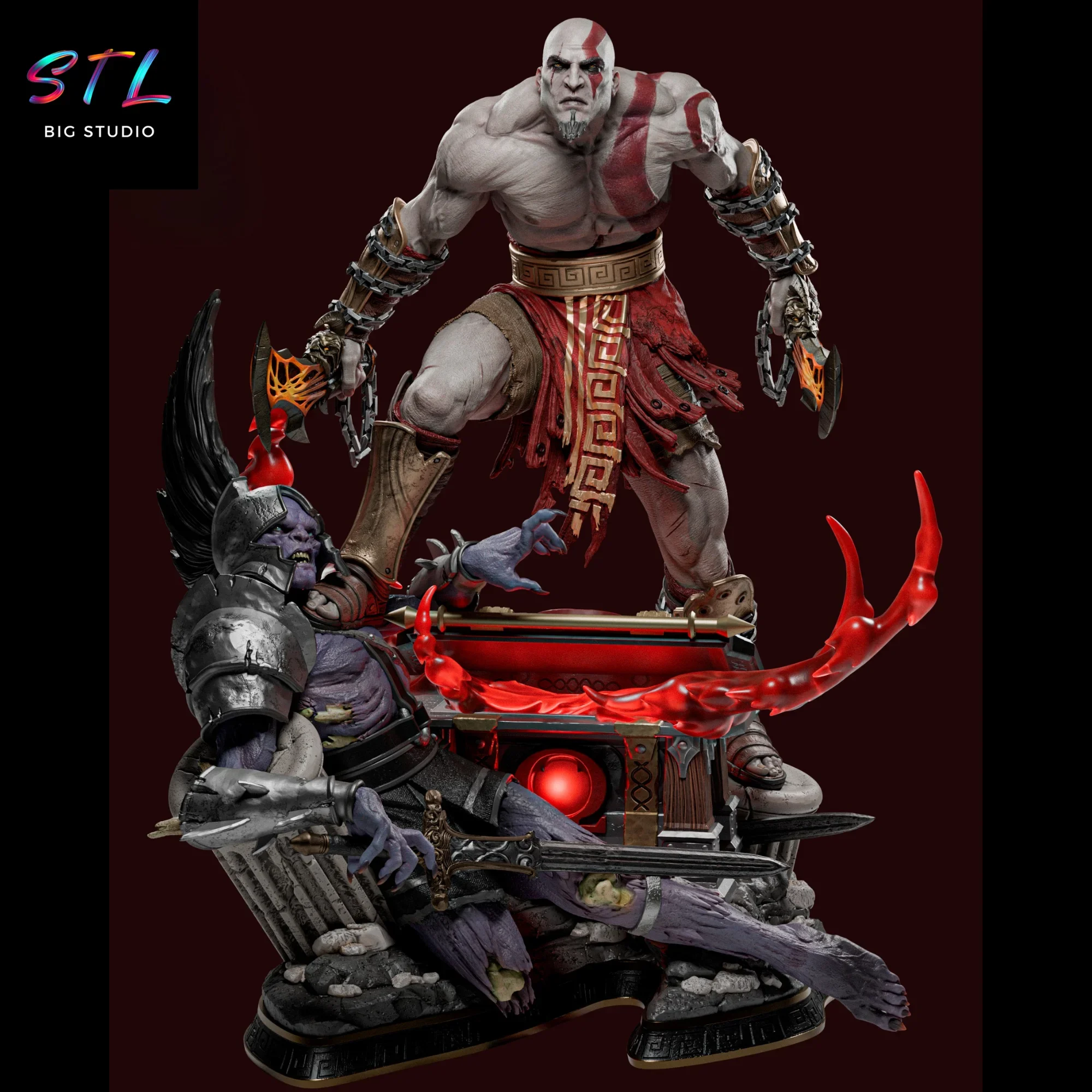 kratos stl god of war impresion 3d kratos stl god of war impresion 3d