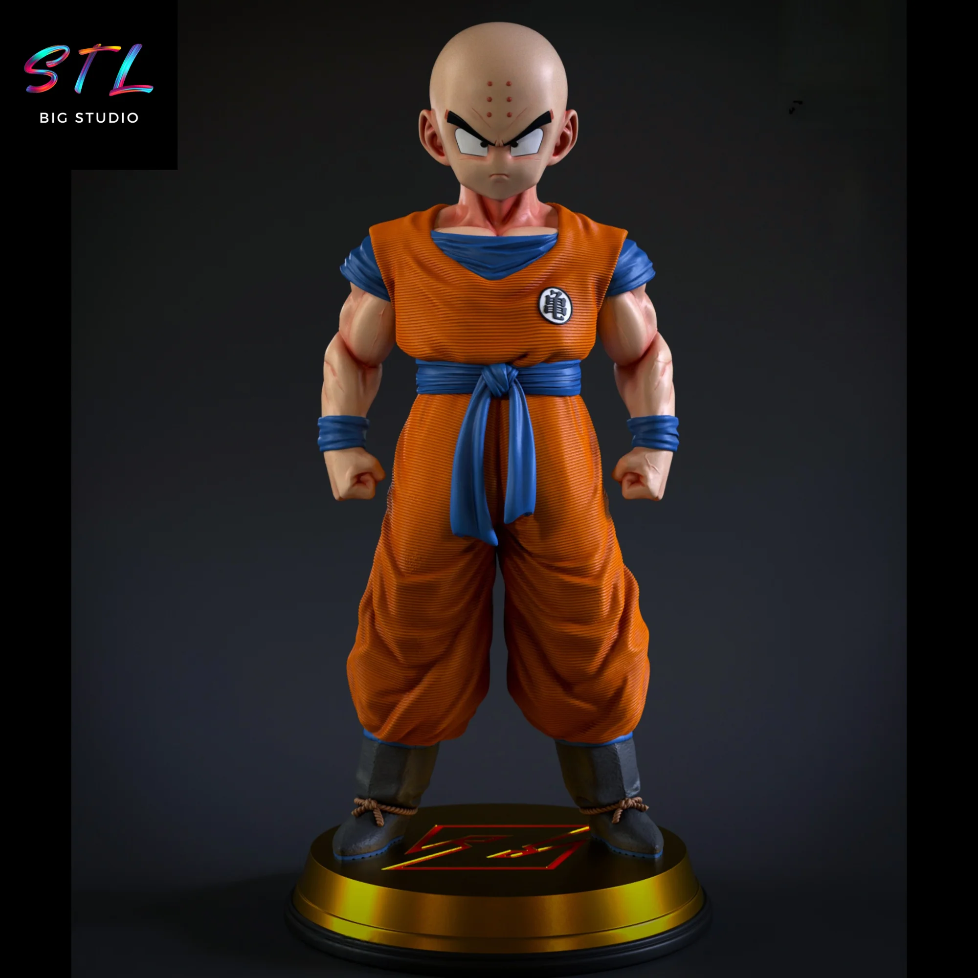 krillin stl dragon ball impresion 3d