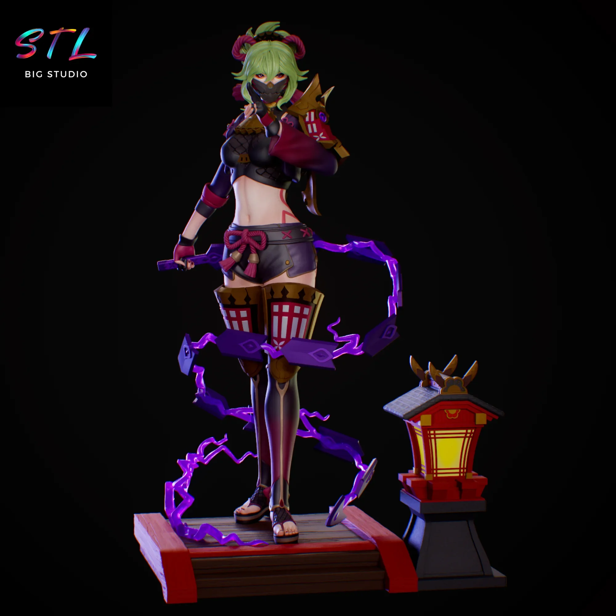 kuki shinobu stl impresion 3d genshin impact