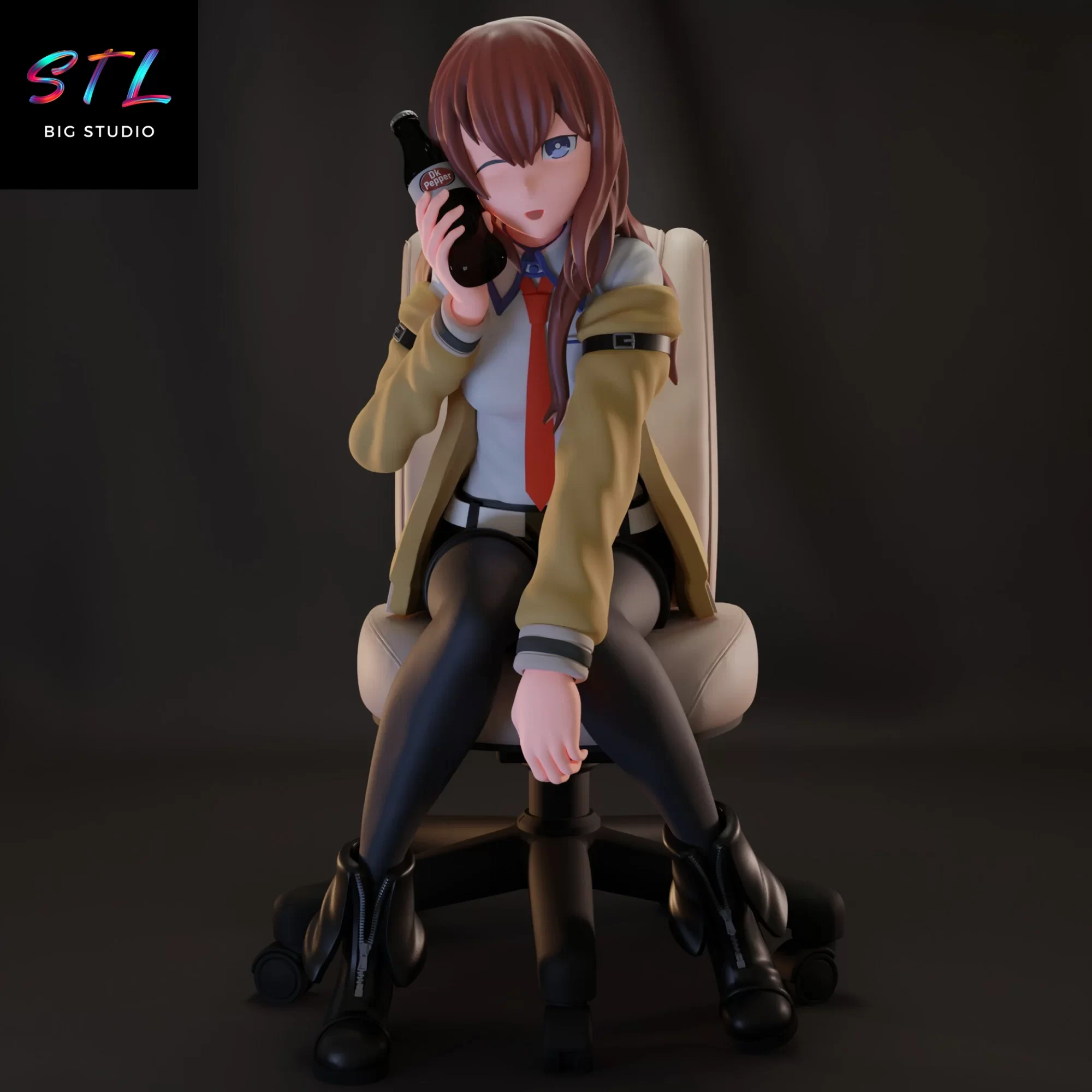 kurisu makise stl steins gate impresion 3d
