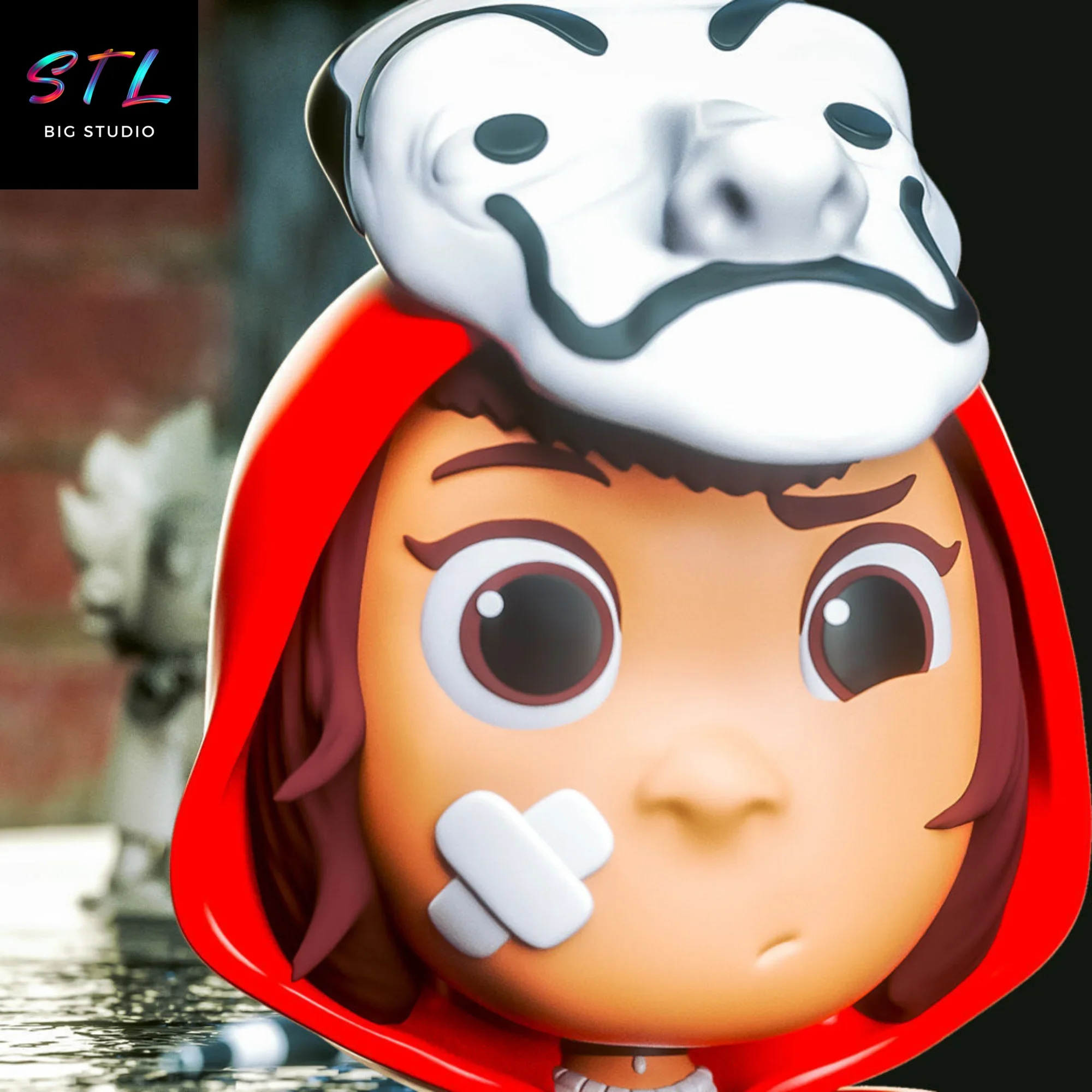 la casa de papel stl tokyo chibi kawaii impresion 3d la casa de papel stl tokyo chibi kawaii impresion 3d